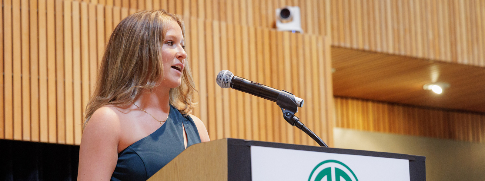 Megan Mihilkanin speaks to crowd