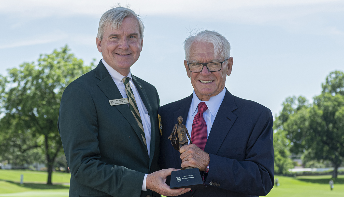 Charles Schwab inducted into Caddie Hall of Fame